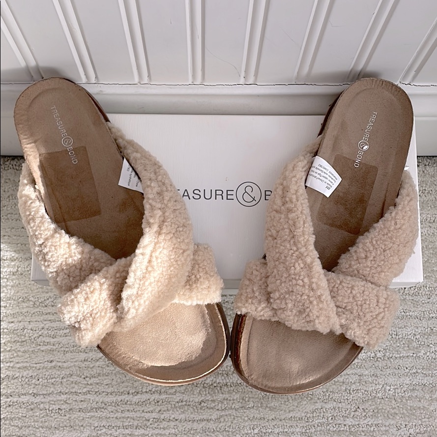 Shearling Slide